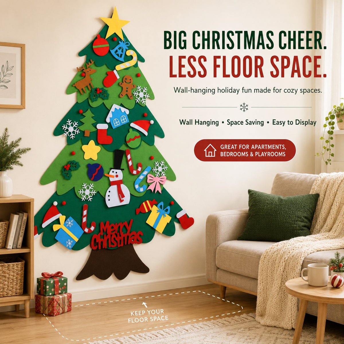 🔥Last Day 50% OFF🎄DIY Felt Christmas Tree Set