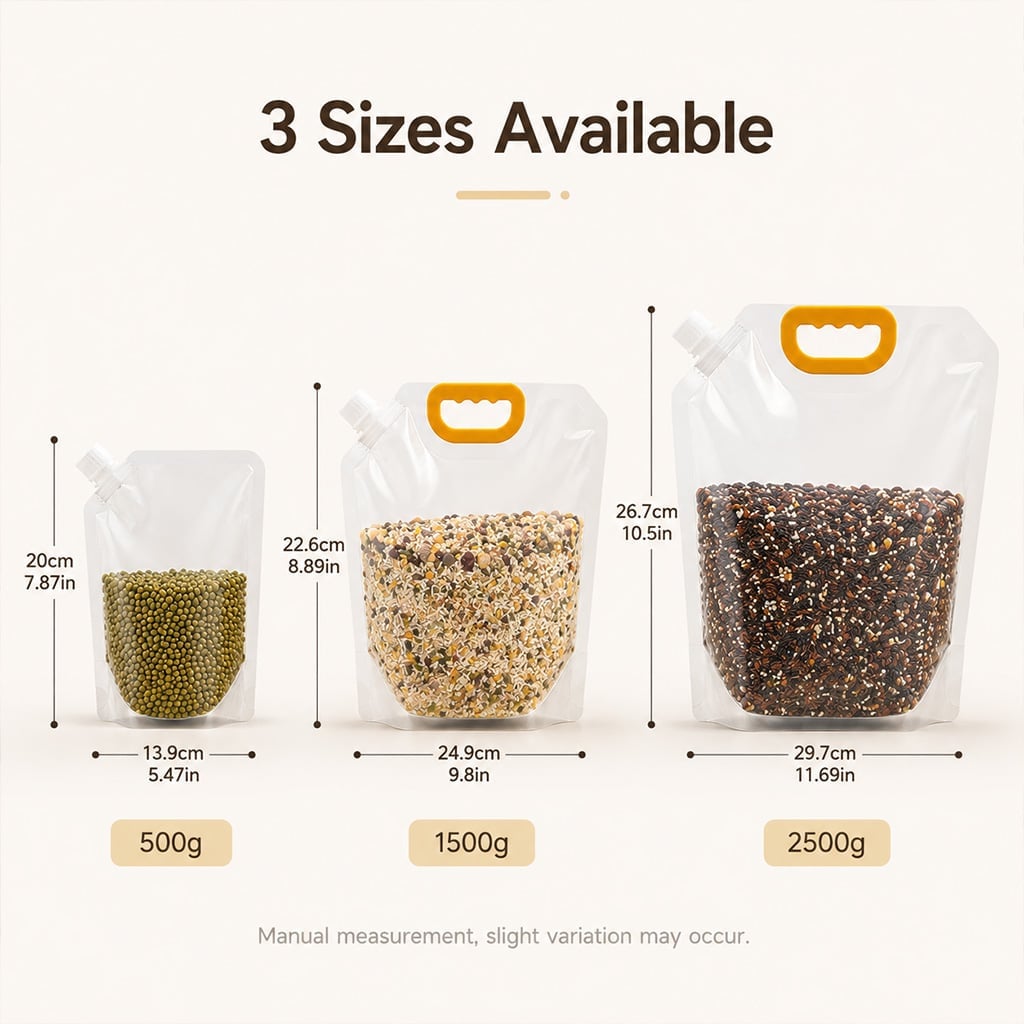 🔥2026 Summer Hot Sale 49% OFF🧄Airtight Grain Storage Bags with Handle