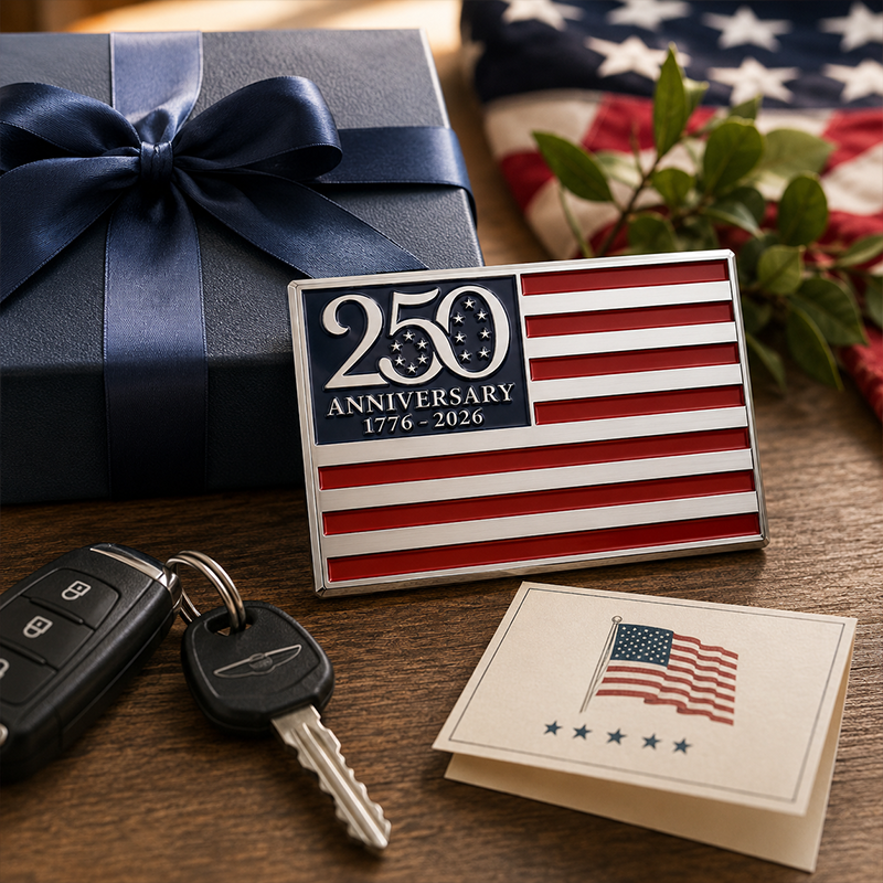✨🦅250th Anniversary Metal Flag Emblem