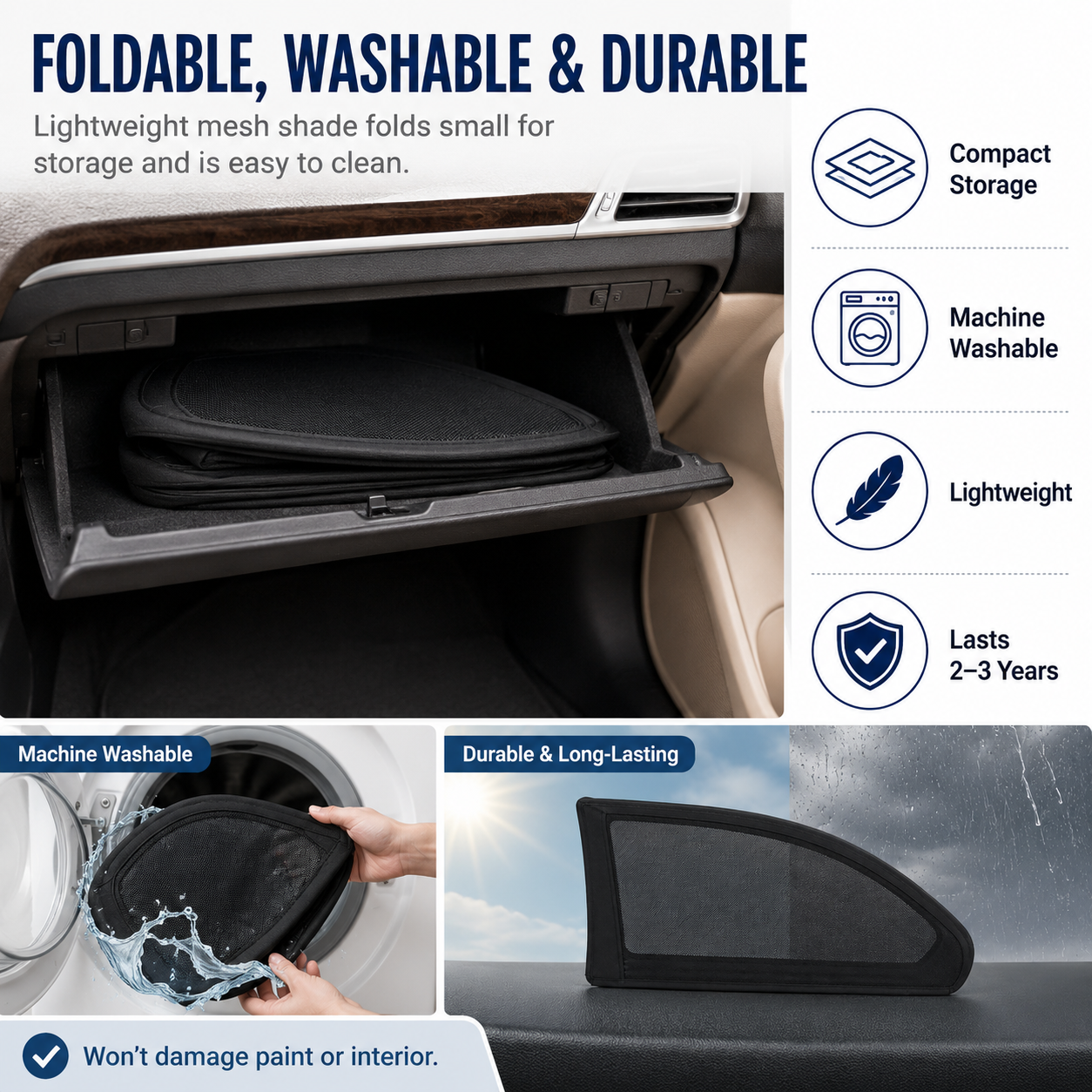 🥳2026 HOT SALE🥳💞100K+ SOLD! UNIVERSAL CAR WINDOW SUNSHADE