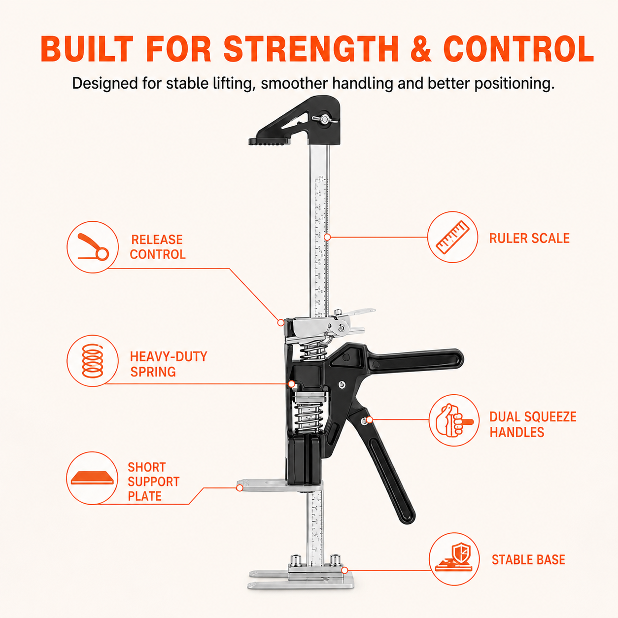 🥇LABOR SAVING ARM - Black 0.15-Ton Metal Floor jack