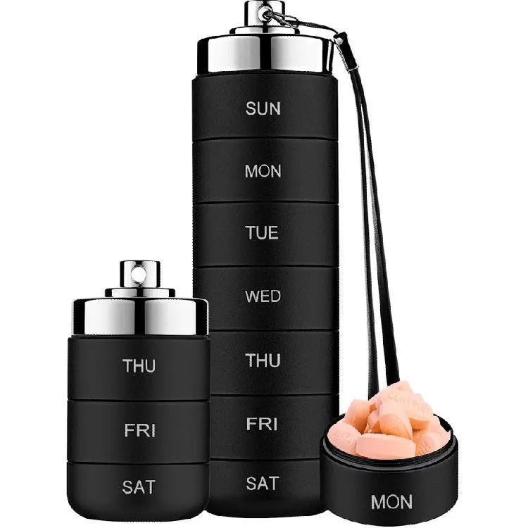 🔥Last Day 50% OFF💊Metal Travel 7-DAY Pill Organizer