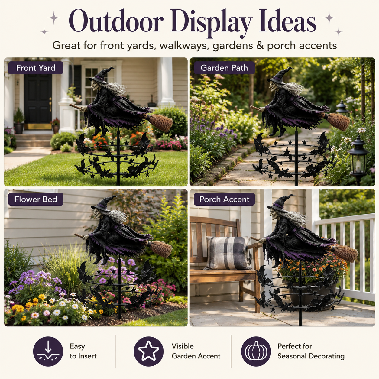 🔥Last Day 49% OFF🔮The Enchanted Witch Garden Wind Spinner