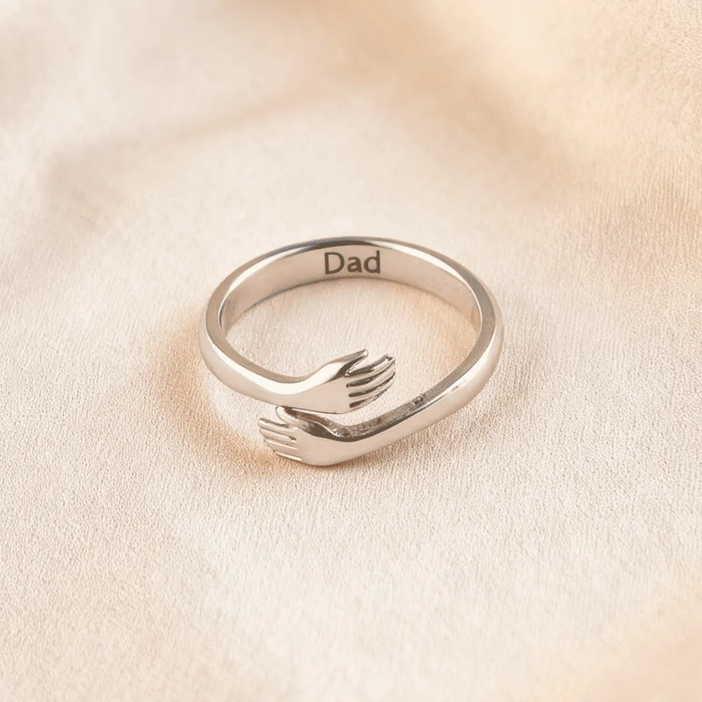 Hug From Heaven - Custom Engraved Ring