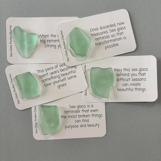 💙 Sea Glass Worry Stone
