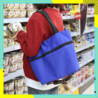 🔥LAST DAY 50% OFF🛒2-in-1 Foldable Shopping Cart