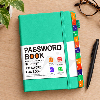 Color-Coded Alphabetical Password Organizer
