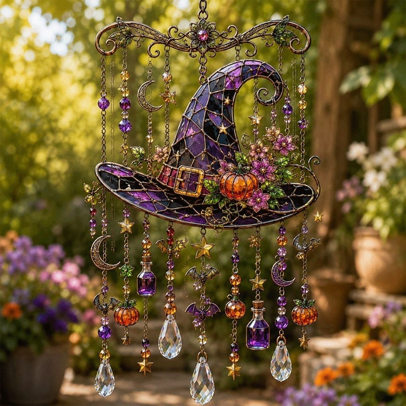 🔥Last Day 49% OFF - 👻✨Halloween-Themed Crystal Wind Chime(📦Buy 2 Free Shipping)