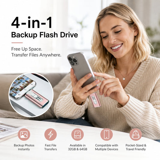 🔥Last Day 50% OFF⚡4-in-1 Backup Flash Drive