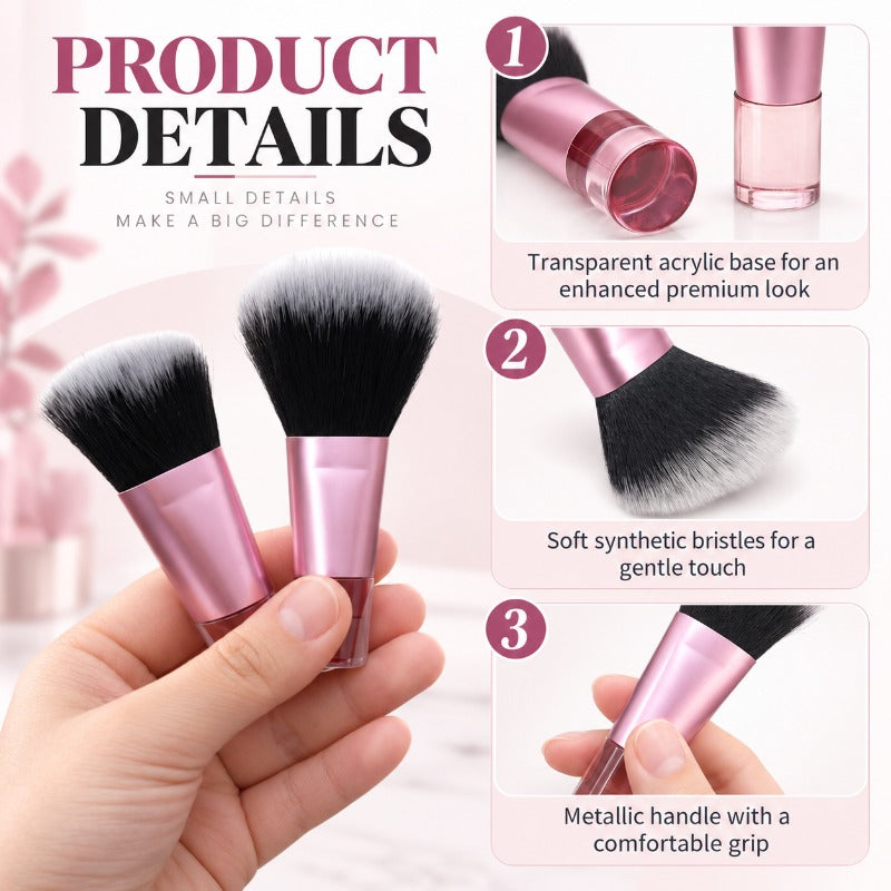 Compact Travel Makeup Brushes