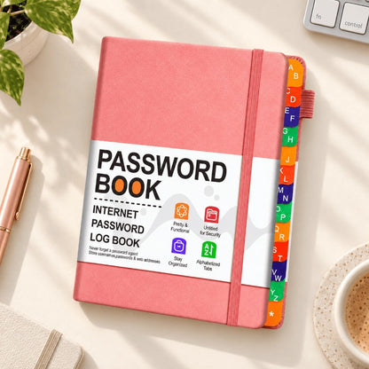 Color-Coded Alphabetical Password Organizer
