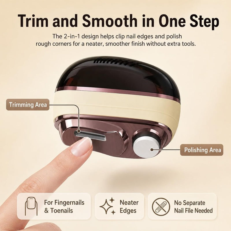 2-in-1 Electric Nail Trimmer