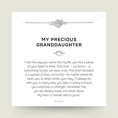 My Precious Granddaughter - Love Knot Necklace