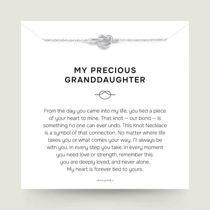 My Precious Granddaughter - Love Knot Necklace