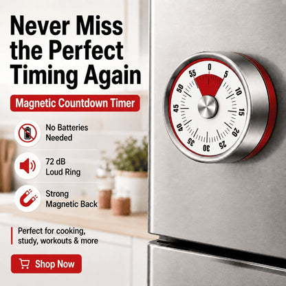 Magnetic Base Cooking Timer