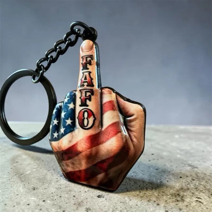 🔥 Last Day 49% OFF - Middle Finger FAFO Keychain
