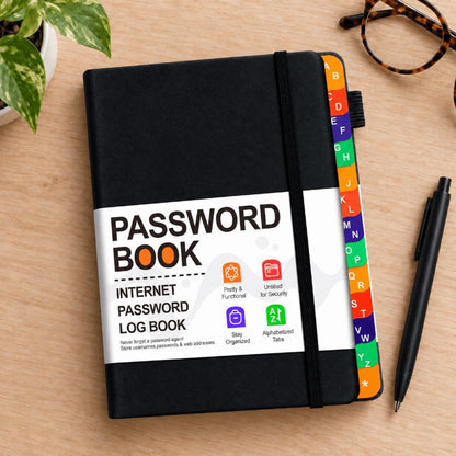 Color-Coded Alphabetical Password Organizer