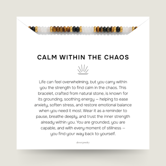 Calm Within The Chaos - Bead Bracelet