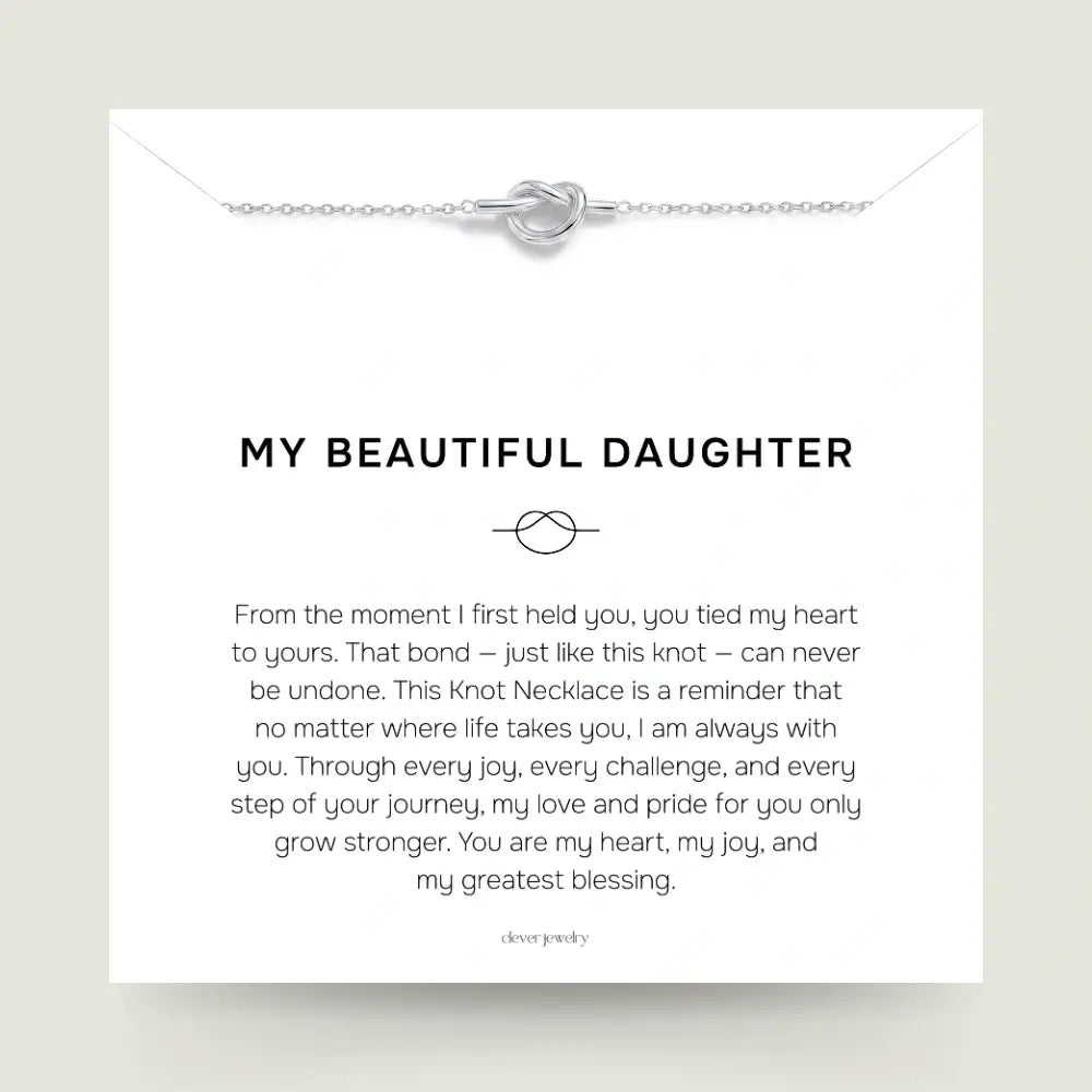 My Beautiful Daughter - Love Knot Necklace