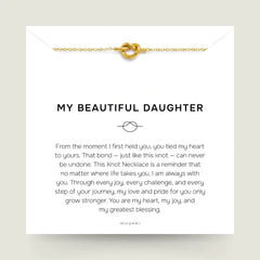 My Beautiful Daughter - Love Knot Gold Necklace