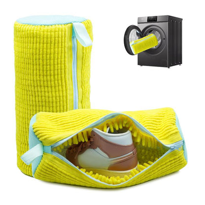 Chenille Microfiber Shoe Washing Bag – Gentle & Effective Machine Wash Protection