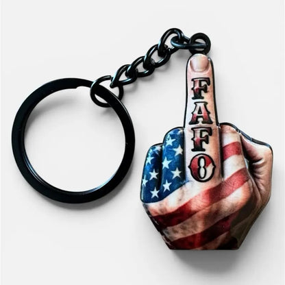 🔥 Last Day 49% OFF - Middle Finger FAFO Keychain