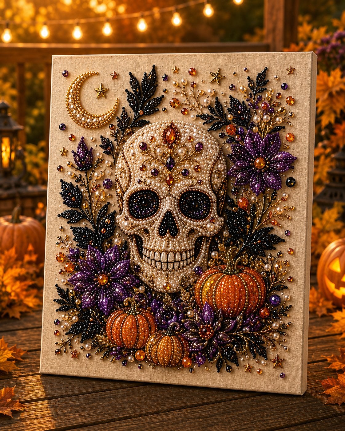 🔥 Last Day 49% OFF👻✨Beginner-friendly Halloween Pearl Art DIY kit – Turn Tiny Pearls into Spooky-Cute Magic (📦Buy 2 Free Shipping)