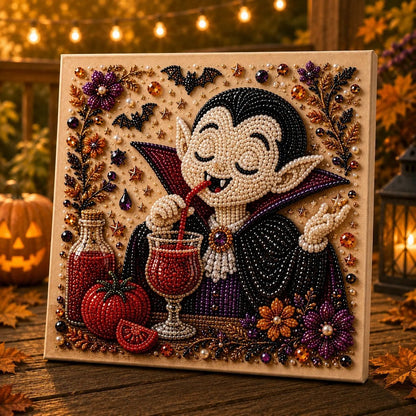 🎃 LAST DAY 49% OFF – 👻 Premium 3D Pearl Absurd Halloween Wall Art Kit | Luxury Flocked Canvas with Scratch-Resistant Non-Fading Pearl Beads DIY Funny Spooky Decor 🕷️✨