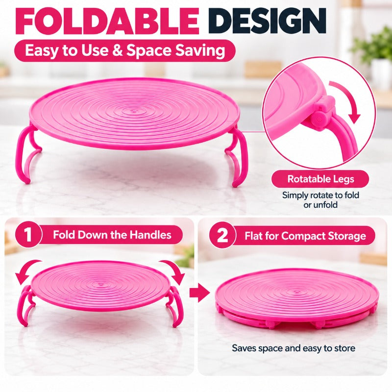 Foldable Microwave Rack