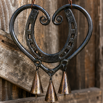 🔩100% Handmade | Love Horse Hoof Wind Chime