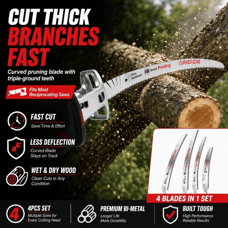 Fast Curved Pruning Blade