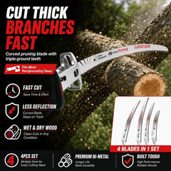 Fast Curved Pruning Blade