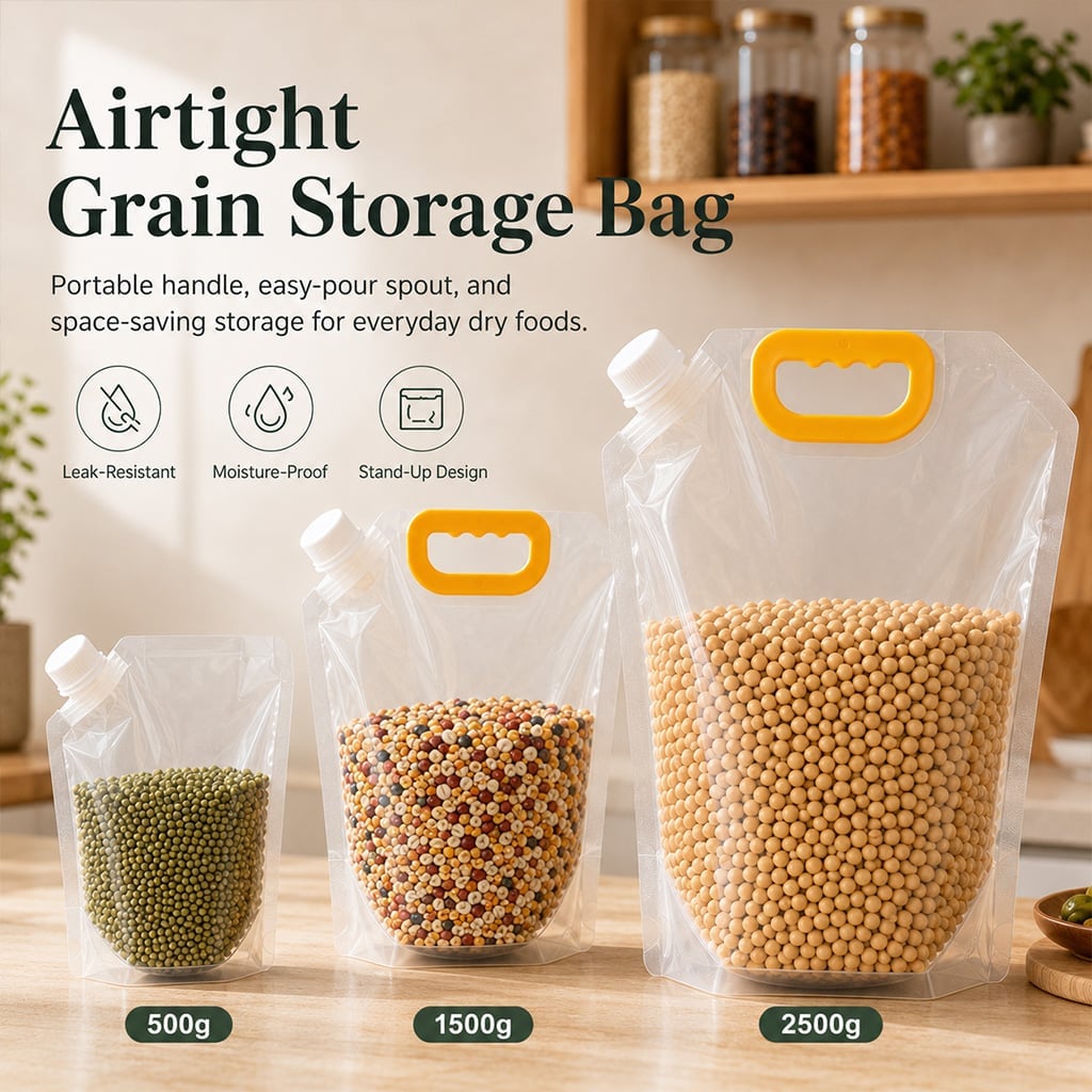 🔥2026 Summer Hot Sale 49% OFF🧄Airtight Grain Storage Bags with Handle