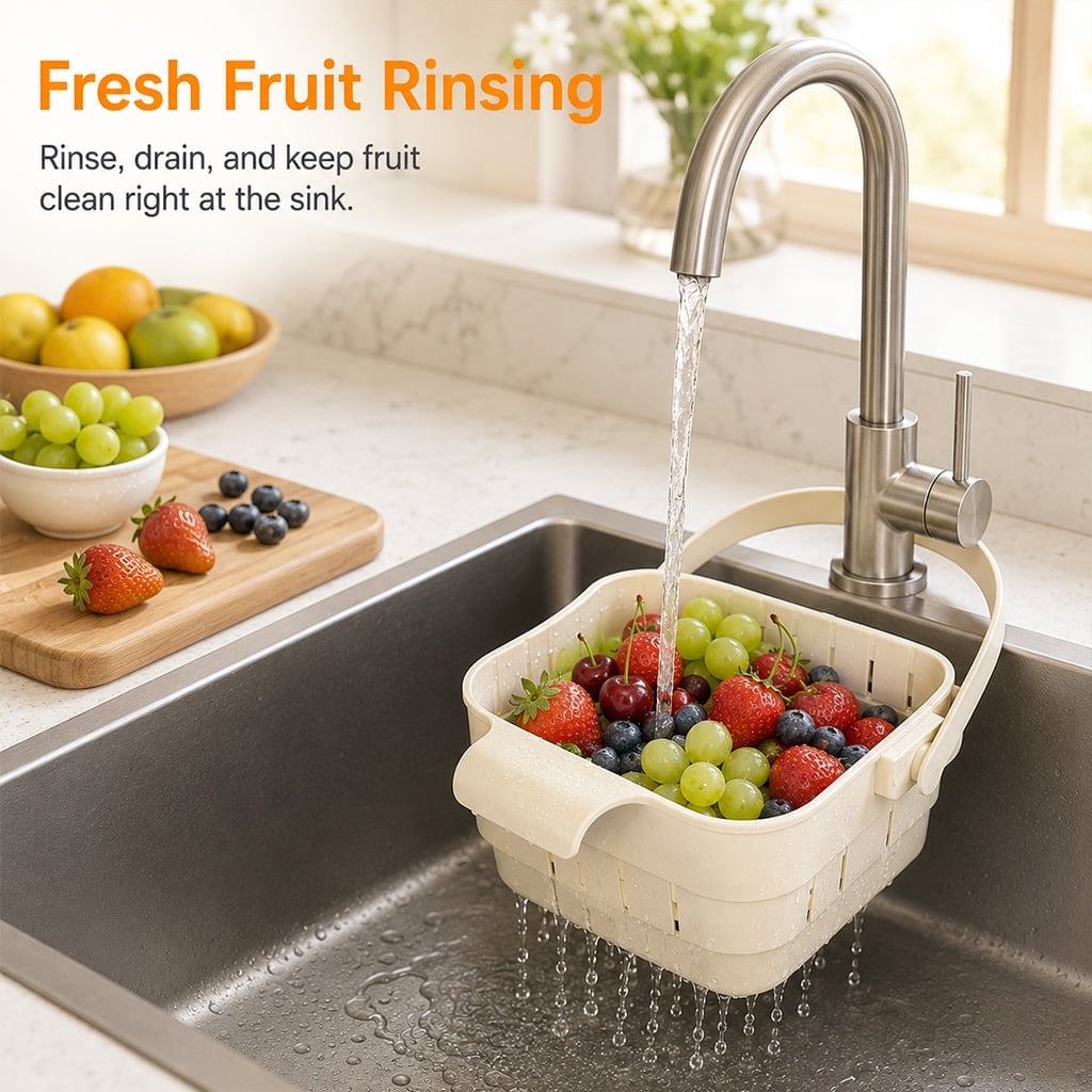 🔥2026 Summer Hot Sale 49% OFF💦Collapsible Faucet- Hanging Sink Strainer Basket