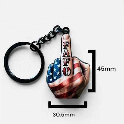 🔥 Last Day 49% OFF - Middle Finger FAFO Keychain