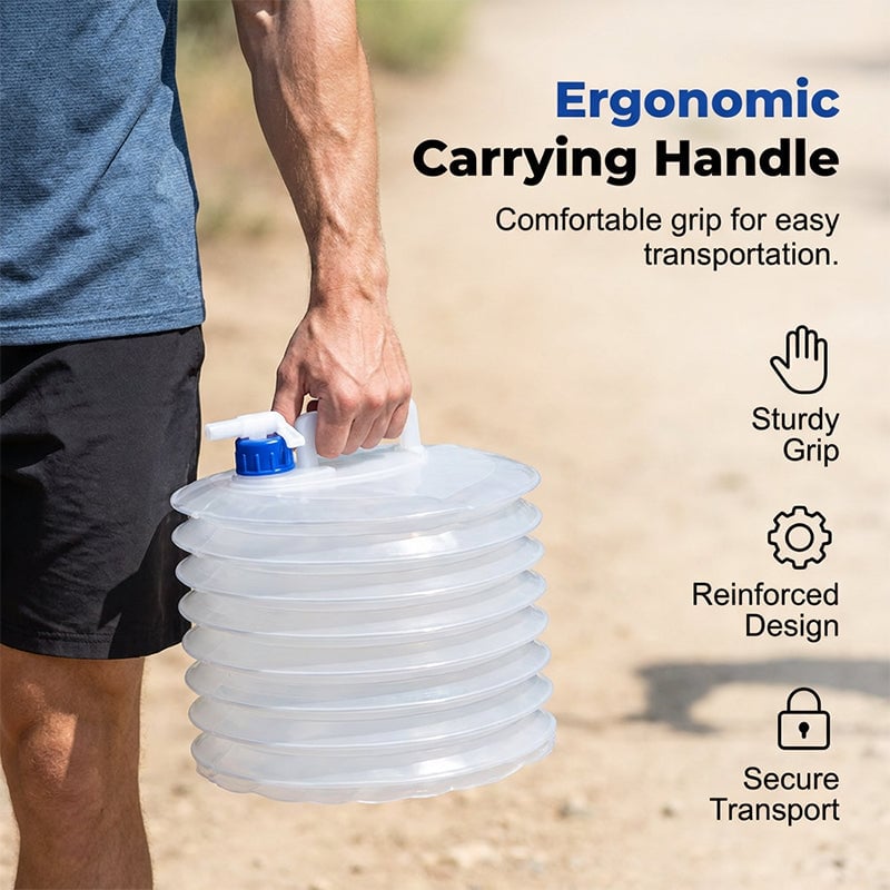 📢📢50% OFF !! ⏰Portable Collapsible Camping Water Container with Spigot