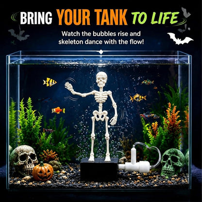 Dancing Skeleton Aquarium Decor