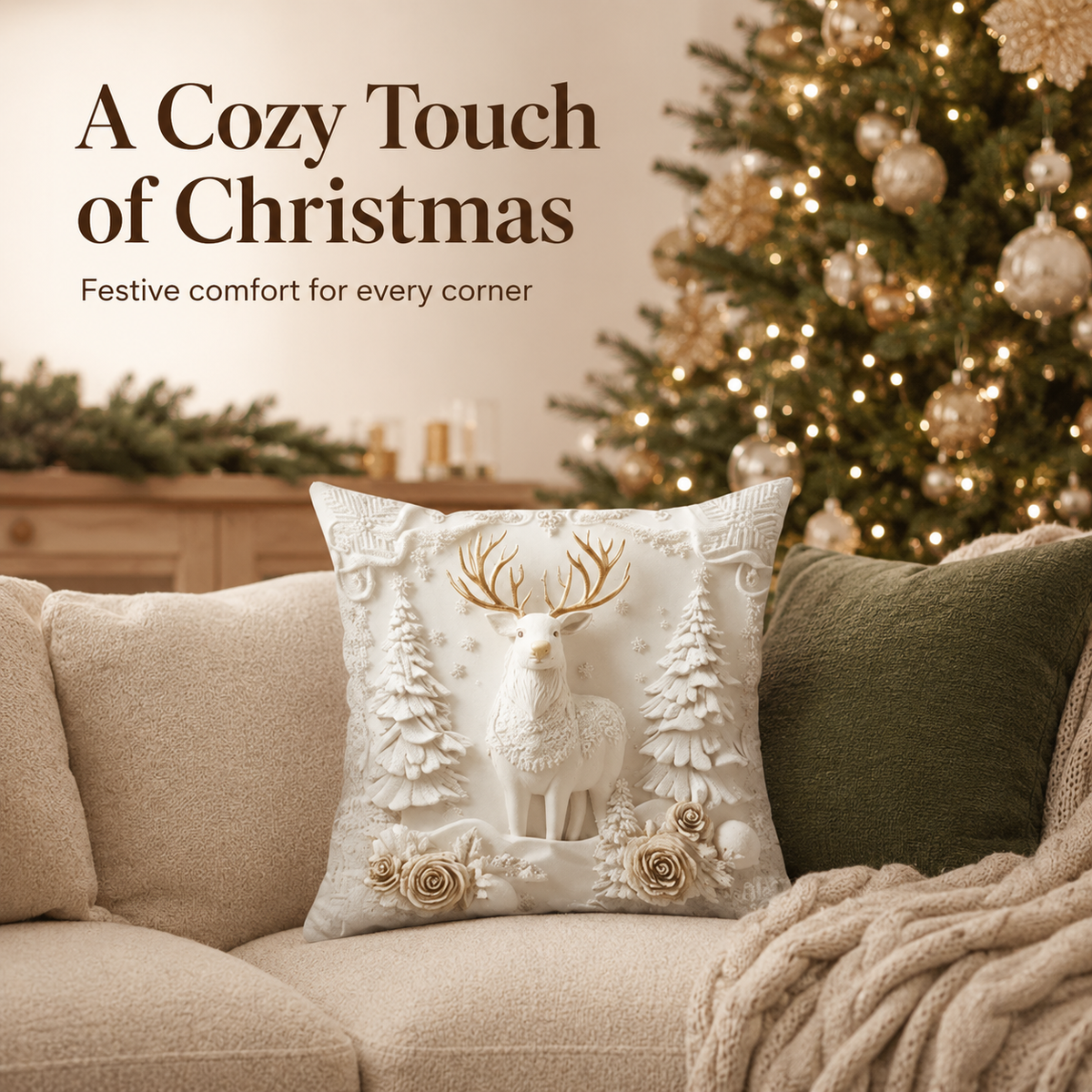 🔥Last Day 49% OFF❄Christmas Winter Scene Pillow Covers
