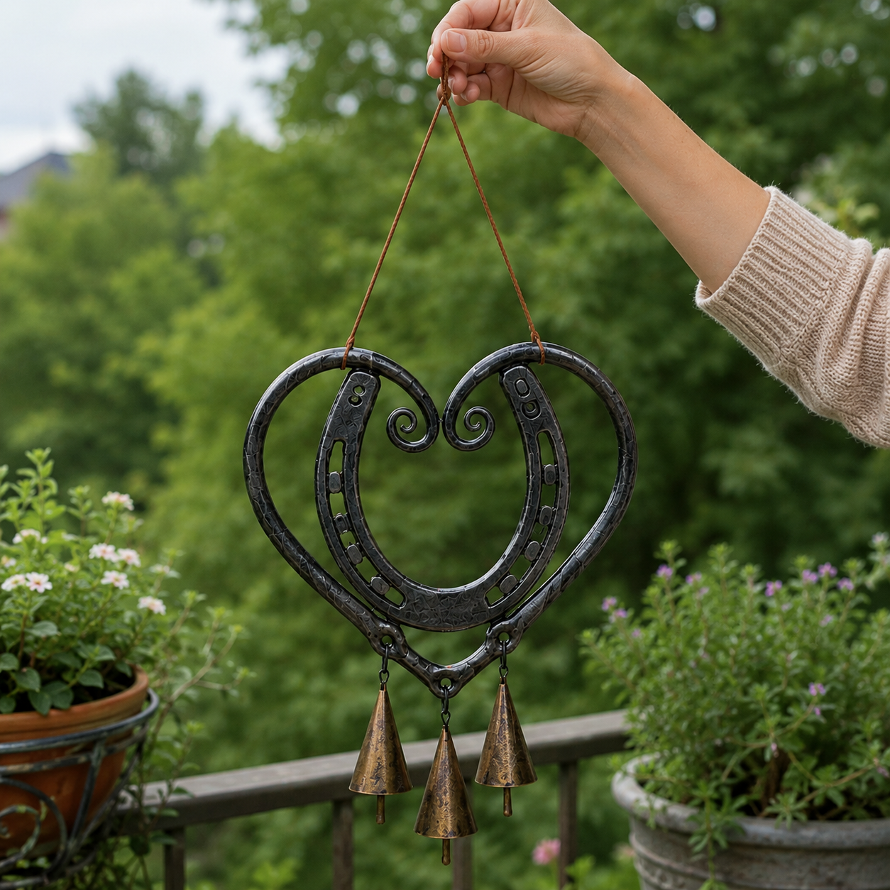 🔩100% Handmade | Love Horse Hoof Wind Chime