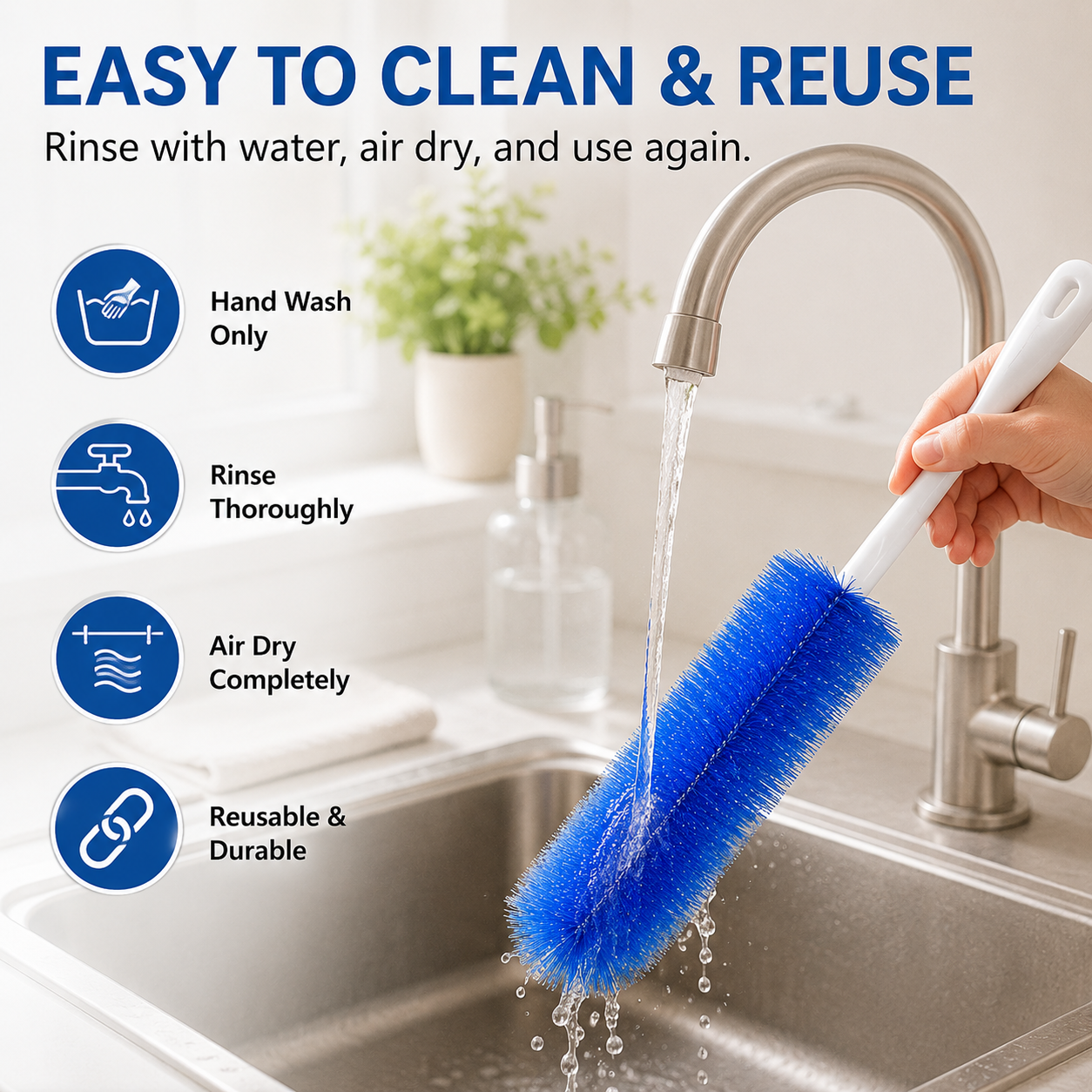 🥇Flexible Microfiber Cleaning Brush Set