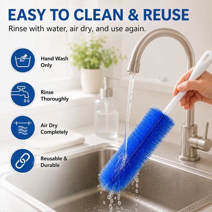 🥇Flexible Microfiber Cleaning Brush Set
