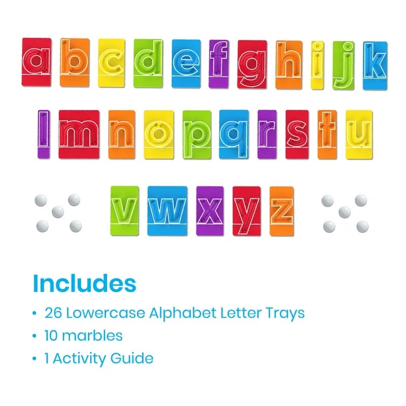 🔤Marble Tracers - Lowercase Letters🌀Roll Into Letter-Writing Fun!