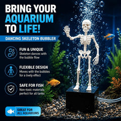 Dancing Skeleton Aquarium Decor