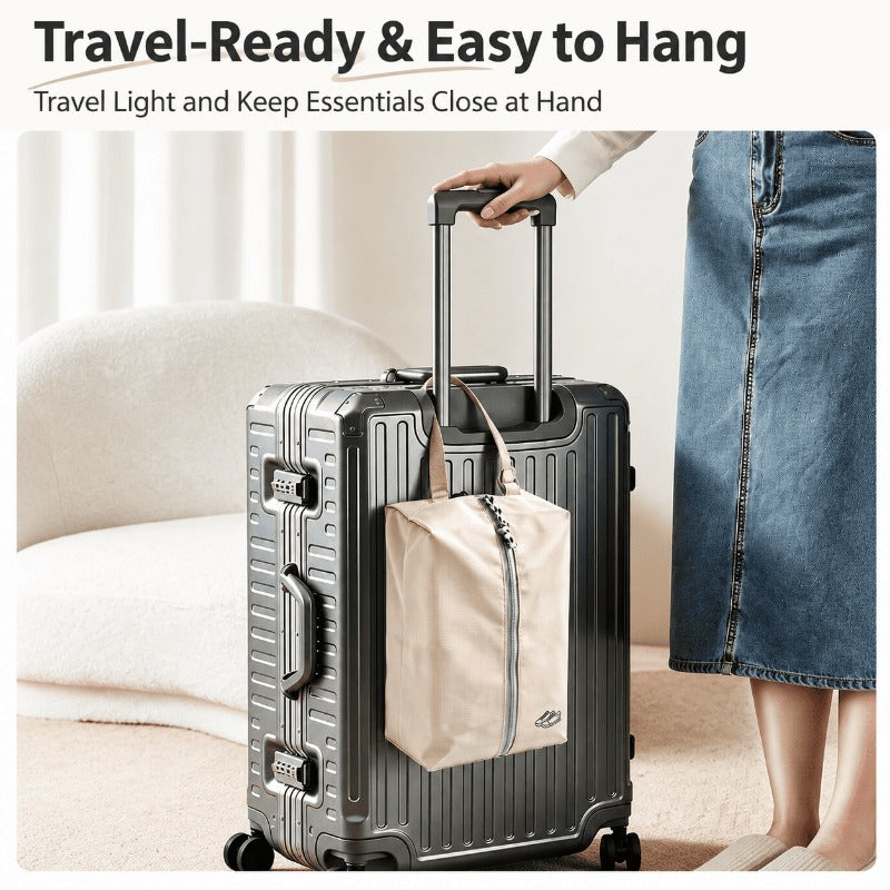 Dual-Compartment Travel Shoe Bag