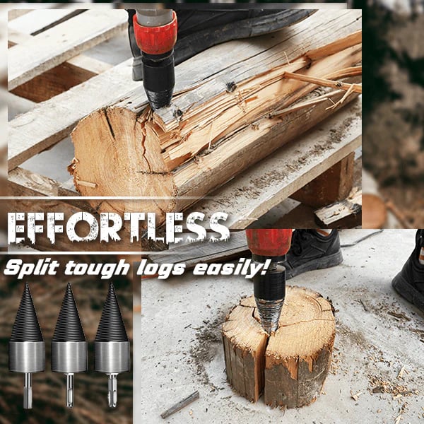 🔥LAST DAY 49% OFF🛠️⚡The Professional Upgrade for Firewood Prep. Durable Drill Set Makes Quick Work of Logs.