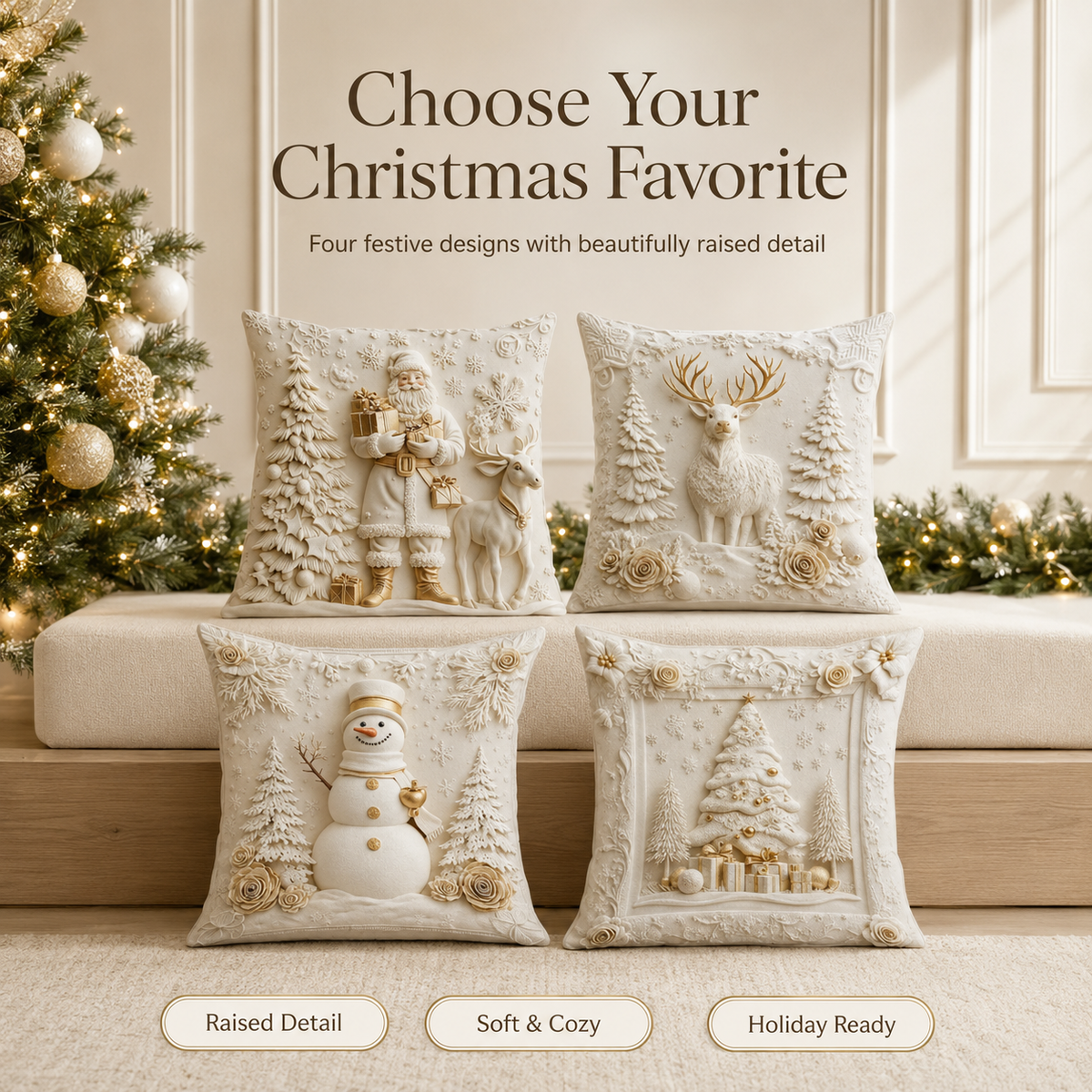 🔥Last Day 49% OFF❄Christmas Winter Scene Pillow Covers