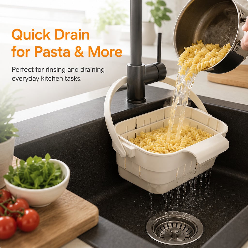 🔥2026 Summer Hot Sale 49% OFF💦Collapsible Faucet- Hanging Sink Strainer Basket