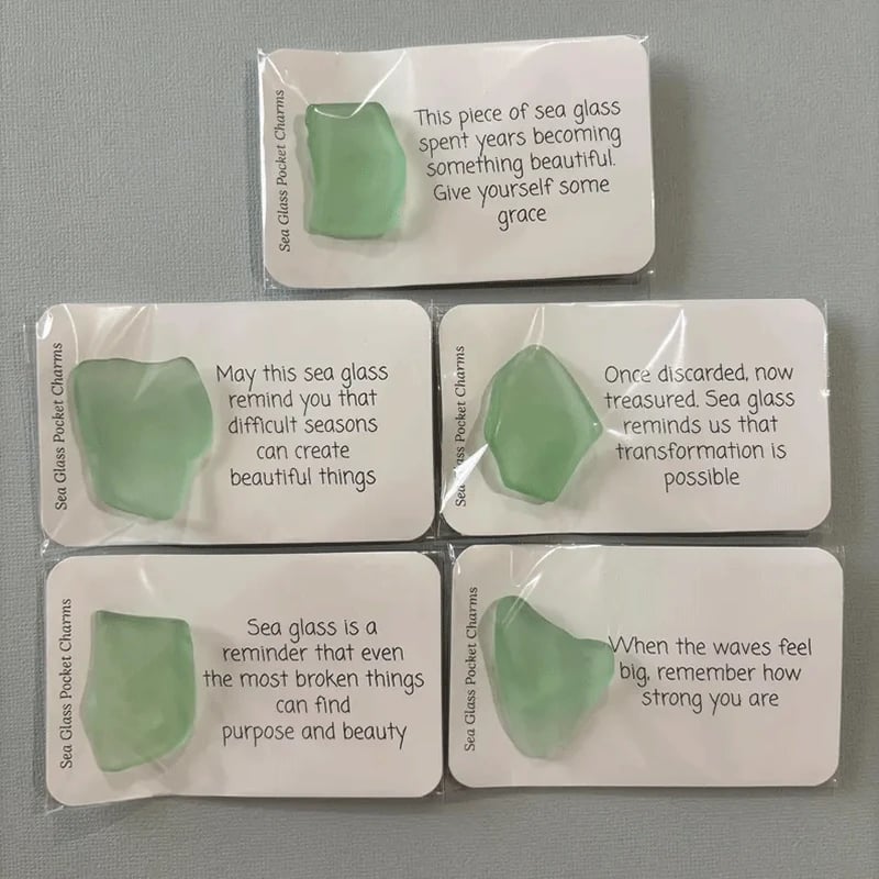💙 Sea Glass Worry Stone
