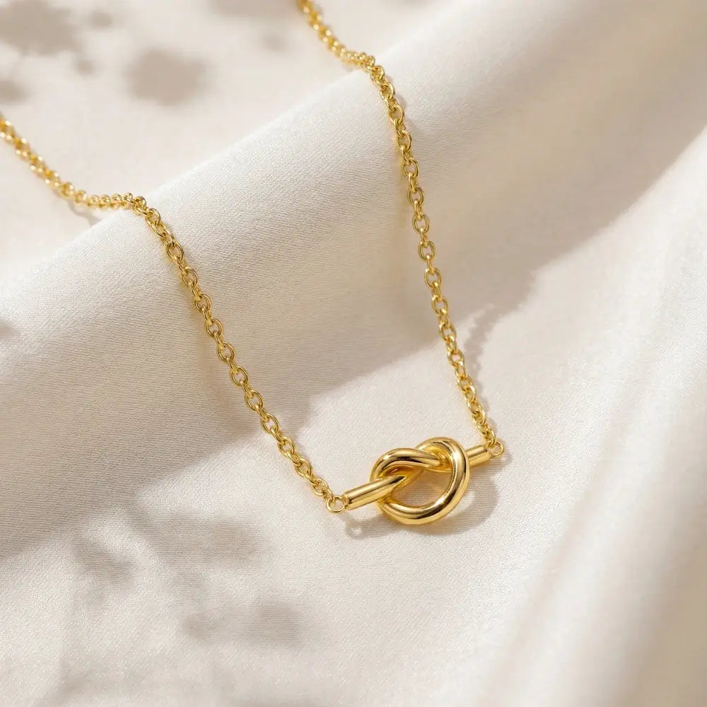My Beautiful Sister - Love Knot Gold Necklace
