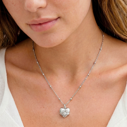 My Precious Daughter - Silver Hug Necklace